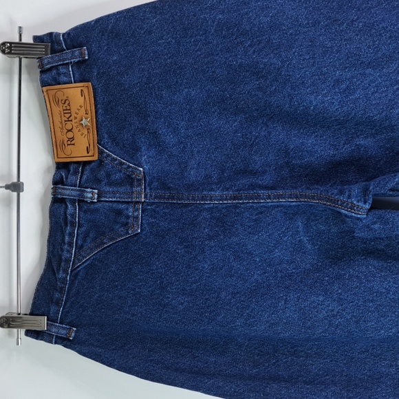 Rockies Vintage High-Rise Western Blue Jeans Waist 26 Inseam 36 - Picture 4 of 17